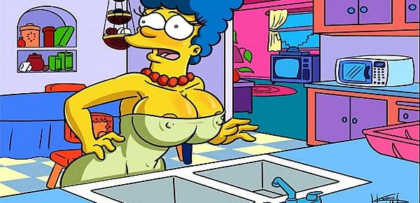  The Simpsons Hentai - Marge Sexy (GIF)